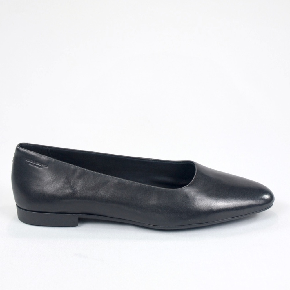 Vagabond Sibel Black Leather Flats 37 / 36